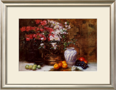 Still Life With Azaleas by F. Janca Pricing Limited Edition Print image