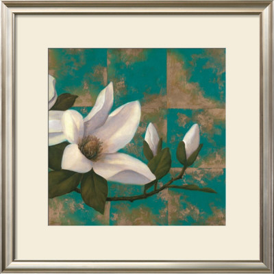 Aqua Floral Ii by T. C. Chiu Pricing Limited Edition Print image