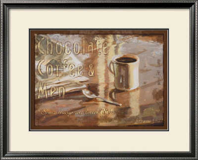 Coffee, Men, Chocolate by Lorraine Vail Pricing Limited Edition Print image