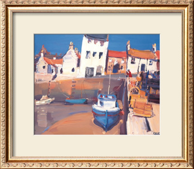 Lobster Pots Crail Harbour by James Fullarton Pricing Limited Edition Print image