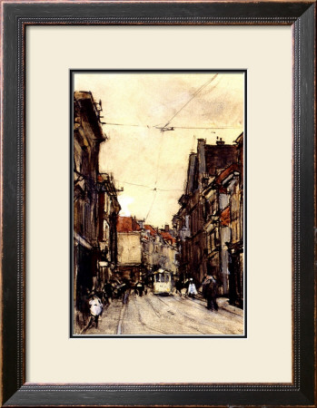 Busy Street At The Hague Netherlands by Floris Arntzenius Pricing Limited Edition Print image