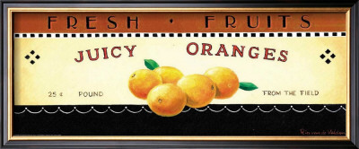 Fresh Fruits: Juicy Oranges by Ria Van De Velden Pricing Limited Edition Print image