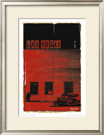 Las Vegas, Vice City In Red by Pascal Normand Pricing Limited Edition Print image