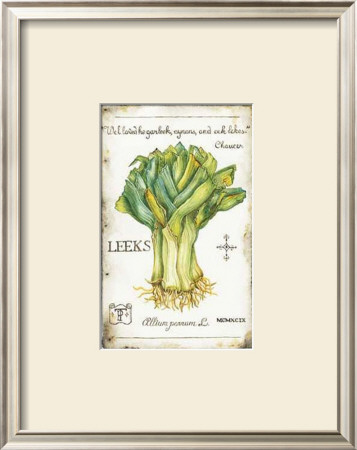 Leeks by Peggy Turchett Pricing Limited Edition Print image