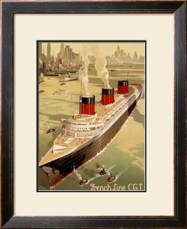 Cgt Oceanline Normandie by Sigismund Righini Pricing Limited Edition Print image