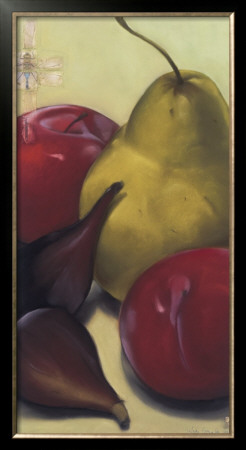 Pear, Plums And Figs by Sylvia Gonzalez Pricing Limited Edition Print image