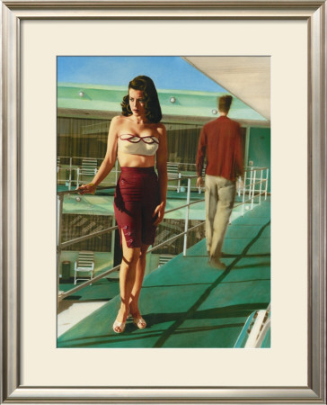 Pin-Up Girl: Caribbean Motel by Richie Fahey Pricing Limited Edition Print image