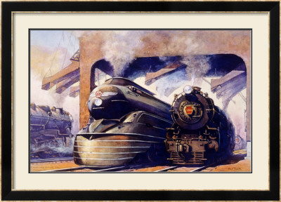 Pennsylvania Railroad, Steam Locomotive by Grif Teller Pricing Limited Edition Print image