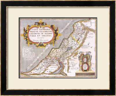 Judea Et Israhel, C.1586 by Abraham Ortelius Pricing Limited Edition Print image