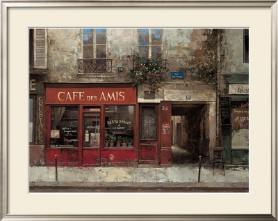 Cafe Des Amis by Chiu Tak-Hak Pricing Limited Edition Print image