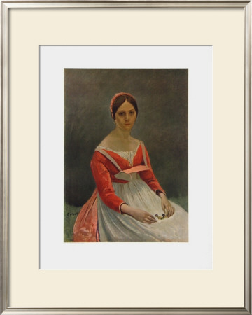 Young Lady by Jean-Baptiste-Camille Corot Pricing Limited Edition Print image