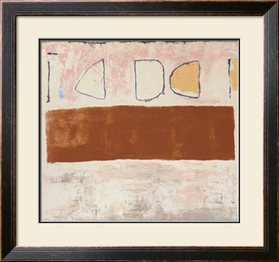 White And Ochre, C.1960 by William Scott Pricing Limited Edition Print image