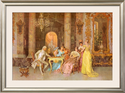 The Chess Game by F. Beda Pricing Limited Edition Print image