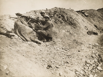 German Machine Gun Position Wwi by Robert Hunt Pricing Limited Edition Print image