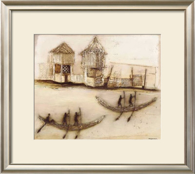 Boats On The River Ii by Jan Eelse Noordhuis Pricing Limited Edition Print image