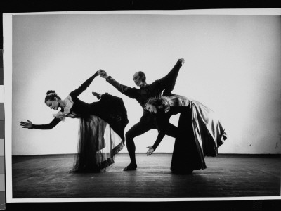 Two Unidentified Female Members Of The Limon Company Rehearsing With Jose Limon by Gjon Mili Pricing Limited Edition Print image