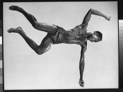 Liberian Dancer Frank Roberts Performing Liberian Warrior's Dance by Gjon Mili Pricing Limited Edition Print image