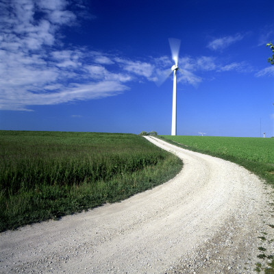 A Windmill By A Gravel Road by Lars Dahlstrom Pricing Limited Edition Print image