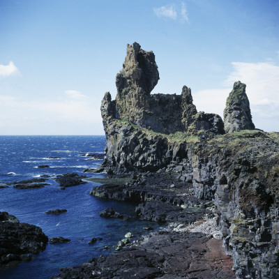 Rock Formation By The Sea In Snaefellsnes, Western Iceland by Mick Barnard Pricing Limited Edition Print image