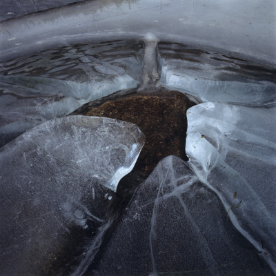 Cracked Ice And A Rock by Mikael Andersson Pricing Limited Edition Print image