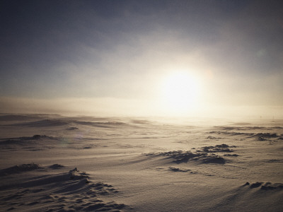 Sunrise Over The Snow Covered Landscape, Iceland by Atli Mar Pricing Limited Edition Print image