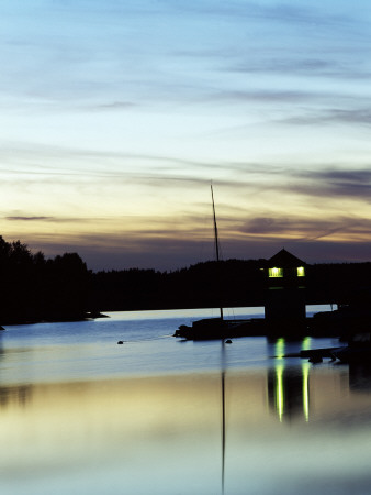 A Beacon By The Marina At Lake Sommen by Berndt-Joel Gunnarsson Pricing Limited Edition Print image