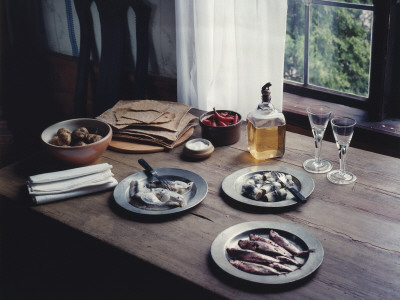 An Old Fashioned Herring Table In Sweden by Hans Hammarskiold Pricing Limited Edition Print image
