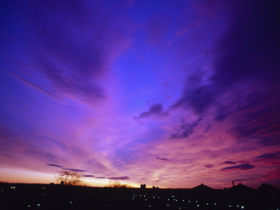 Sky Over A Town At Daybreak by Hans Wretling Pricing Limited Edition Print image