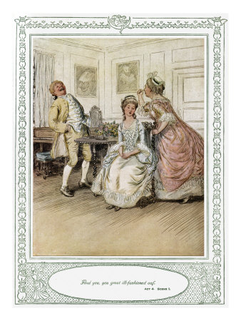 Oliver Goldsmith's Play - 'She Stoops To Conquer Or The Mistakes Of A Night' Act 4, Scene 1 by John Rae Pricing Limited Edition Print image
