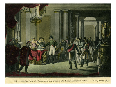 Napoleon's Abdication At The Palace Of Fontainebleau In 1814 by Gustave Doré Pricing Limited Edition Print image