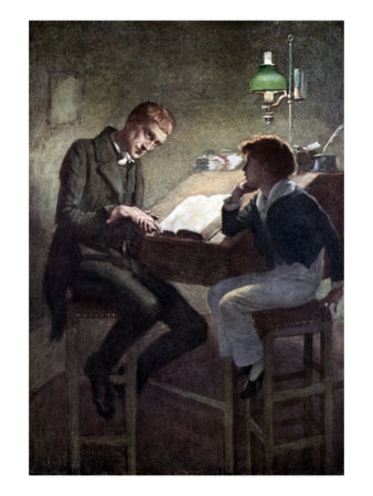 Charles Dickens's 'David Copperfield' - David Copperfield And Uriah Heep by Gustave Dore Pricing Limited Edition Print image
