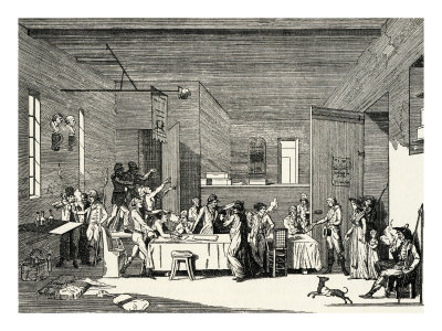 Meeting Of The Committee Of Public Safety During The Reign Of Terror In France, C. 1794 by Thomas Crane Pricing Limited Edition Print image