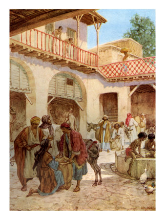 Joseph's Brethren At The Inn, Genesis 42: 27- 28 by Kate Greenaway Pricing Limited Edition Print image