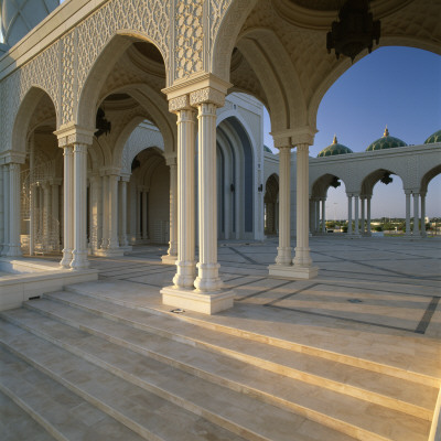 Al Zulfa Mosque, Seeb, Muscat, Sultanate Of Oman, Columns And Arches by Joe Cornish Pricing Limited Edition Print image