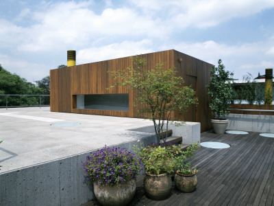 Casa Marrom, Sao Paulo, Exterior, Architect: Isay Weinfeld by Alan Weintraub Pricing Limited Edition Print image
