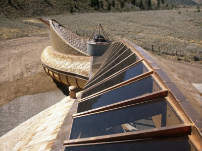 Sun Valley House, Idaho, 1992, Skylights And Roof, Architect: Bart Prince by Alan Weintraub Pricing Limited Edition Print image