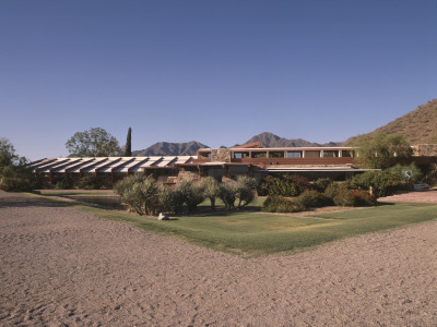 Taliesin West, Scottsdale, Arizona, 1937 - 1959, Overall Exterior, Architect: Frank Lloyd Wright by Alan Weintraub Pricing Limited Edition Print image