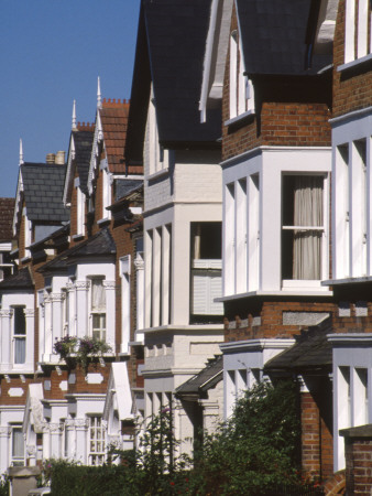 Victorian Houses, Richmond, London by David Churchill Pricing Limited Edition Print image