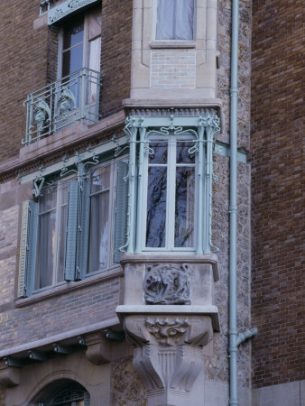Castel Beranger, No, 14 Rue La Fontaine, Built Between 1894-8, Details, Paris, Architect: Guimard by Colin Dixon Pricing Limited Edition Print image