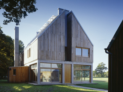 The Lodge, Whithurst Park - Exterior View, Architect: James Gorst Architects by David Churchill Pricing Limited Edition Print image