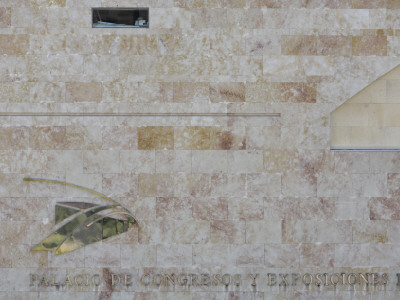 Detail Of Facade Of Palacio De Congresos Y Exposiciones, Salamanca, Castilla Y Leon, Spain by David Borland Pricing Limited Edition Print image