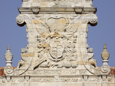 Detail Of Centre Of Plateresque Facade Of Monasterio De San Marcos, Leon, Spain by David Borland Pricing Limited Edition Print image