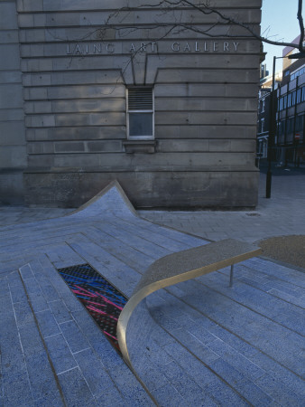 Laing Art Gallery Square, Newcastle - Seating, Architect: Thomas Heatherwick by Colin Dixon Pricing Limited Edition Print image