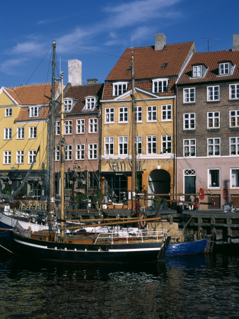 Nyhavn Canal Buildings, The New Harbour,Copenhagen by Colin Dixon Pricing Limited Edition Print image