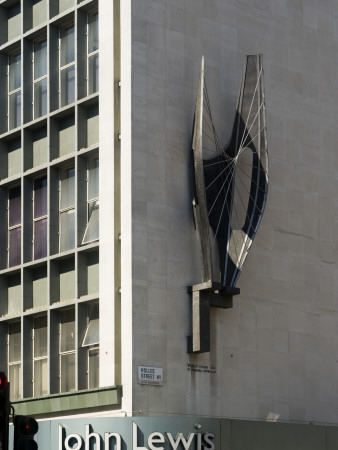 Winged Figure Sculpture, John Lewis Store, Oxford Street, London By Barbara Hepworth by G Jackson Pricing Limited Edition Print image