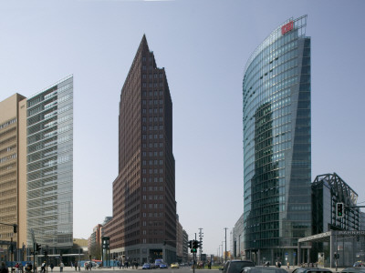 Potsdamer Platz, Berlin, Sony Center By Helmut Jahn On The Right, Daimler-Chrysler Office Building by G Jackson Pricing Limited Edition Print image