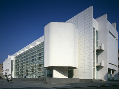 The Barcelona Museum Of Contemporary Art, 1987-1995, Overall Architect: Richard Meier And Partners by John Edward Linden Pricing Limited Edition Print image