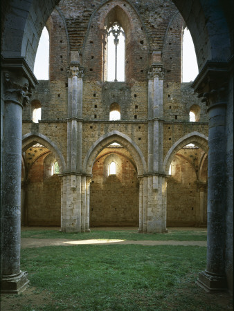 San Galgano, Tuscany Italy Nave Of Ruined Cistercian Abbey by Joe Cornish Pricing Limited Edition Print image