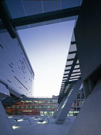 Caltrans Headquarters, Los Angeles, California, 2004, Entry Plaza, Architect: Morphosis by John Edward Linden Pricing Limited Edition Print image