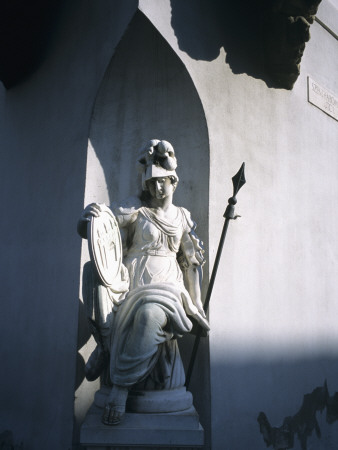 Statue Of Pallas Athene, Old Town Hall, Szentharomsag Ter, Buda, Budapest, 1785 by Marcel Malherbe Pricing Limited Edition Print image